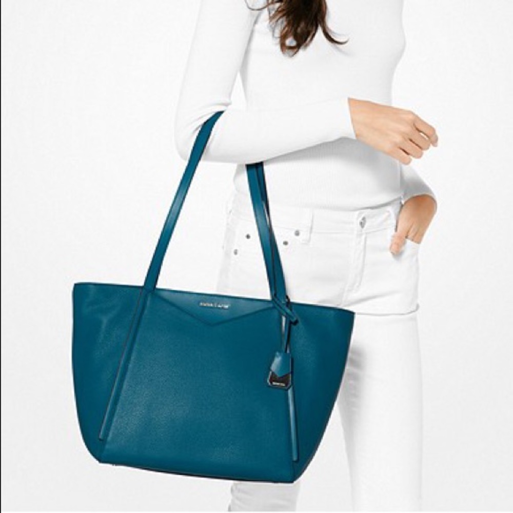 Genuine Michael Kors Teal large tote